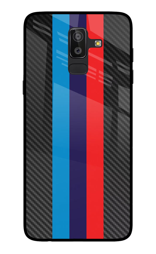 BMW Stripes Pattern Samsung On8 2018 Glass Case