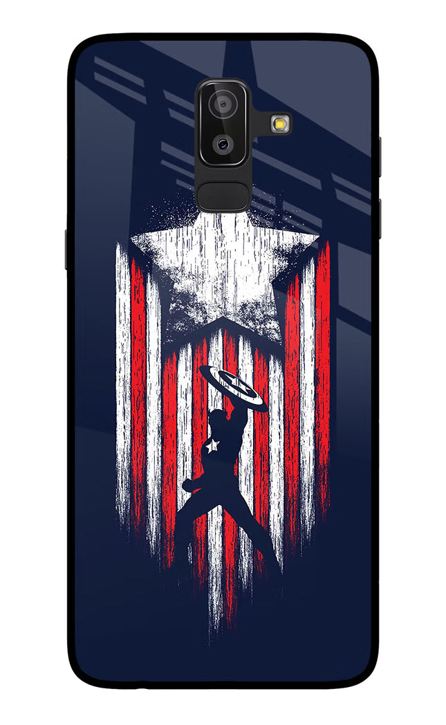 Captain America Marvel Art Samsung On8 2018 Glass Case
