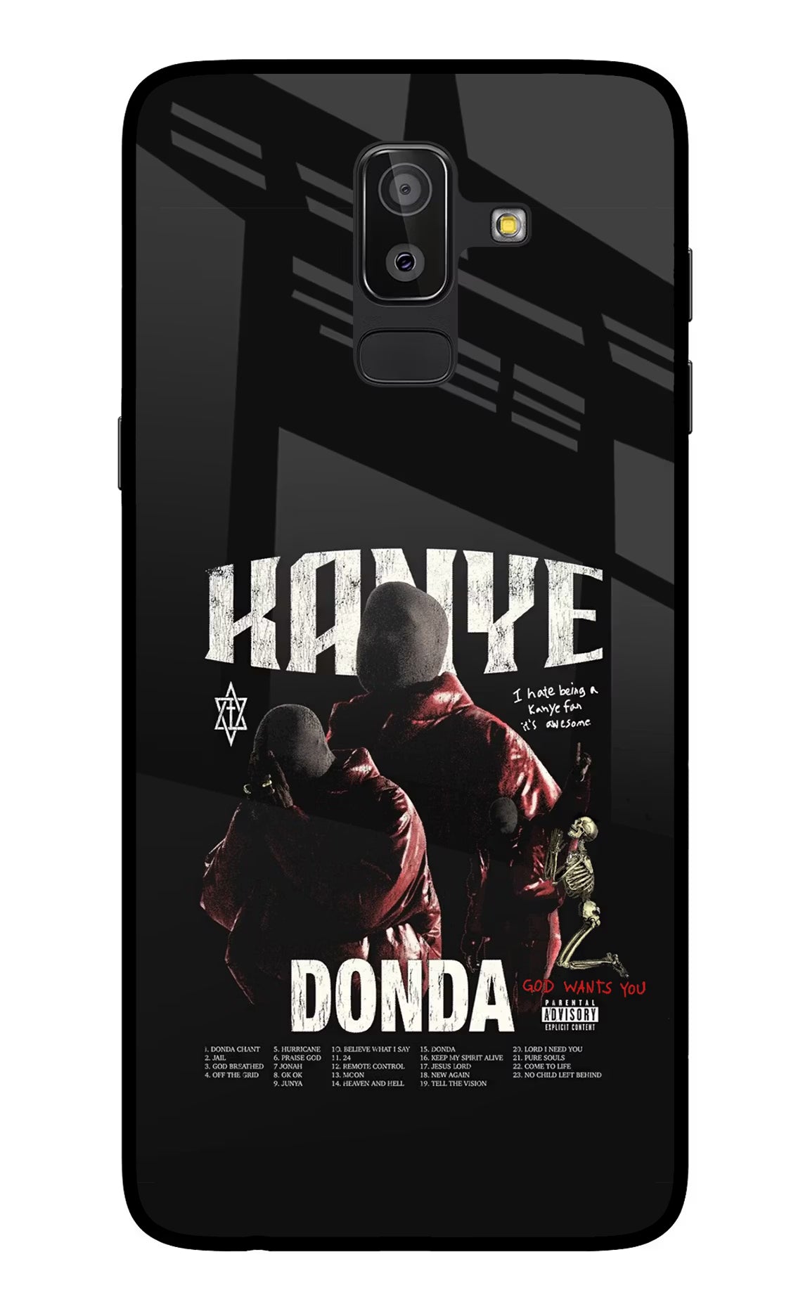 Donda Kanye West Samsung On8 2018 Glass Case Back Cover by Casekaro