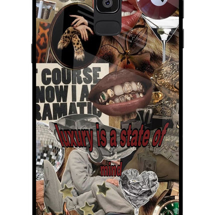 Luxury Samsung On8 2018 Glass Case Back Cover by Casekaro