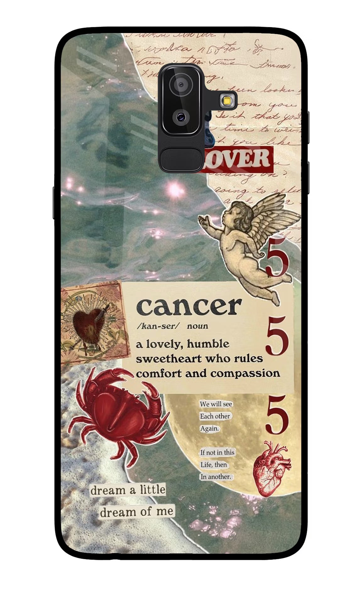 Cancer Zodiac Samsung On8 2018 Glass Case Back Cover by Casekaro