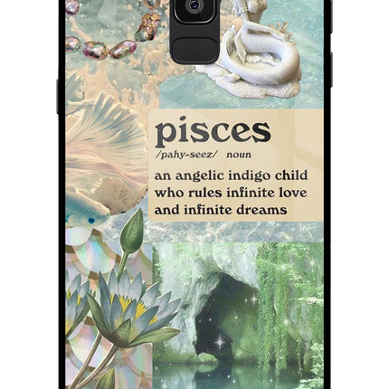 Pisces Zodiac Samsung On8 2018 Glass Case Back Cover by Casekaro