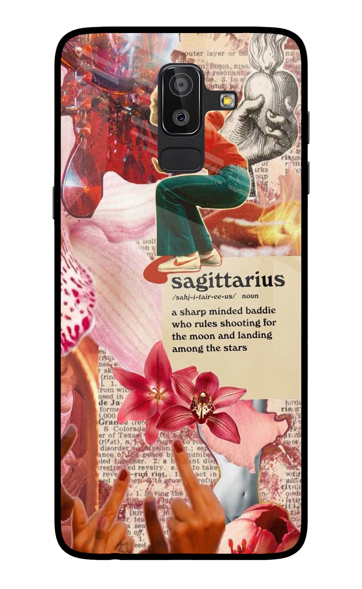 Sagittarius Zodiac Samsung On8 2018 Glass Case Back Cover by Casekaro