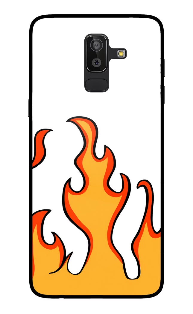 Fired Up – White Samsung On8 2018 Glass Case