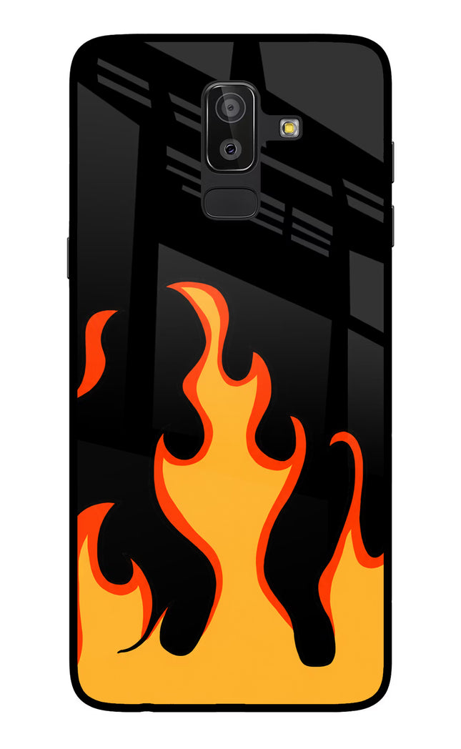 Fired Up – Black Samsung On8 2018 Glass Case