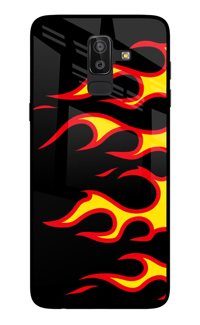 Side Sweep Flames Samsung On8 2018 Glass Case