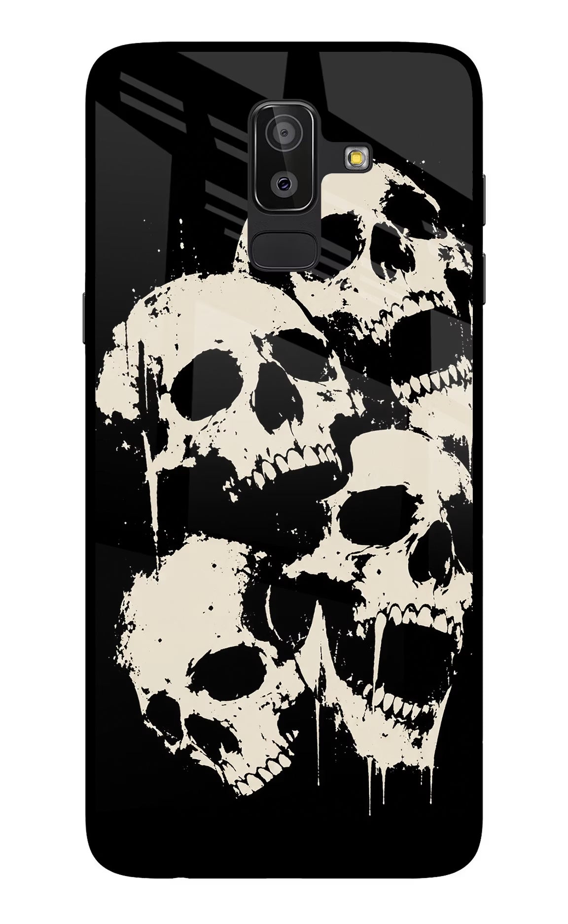 Dead Stack Samsung On8 2018 Glass Case Back Cover by Casekaro