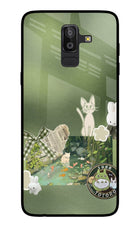 Aesthetic anime Samsung On8 2018 Glass Case
