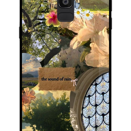 Rain Samsung On8 2018 Glass Case