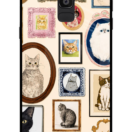 Mirror Cats Samsung On8 2018 Glass Case