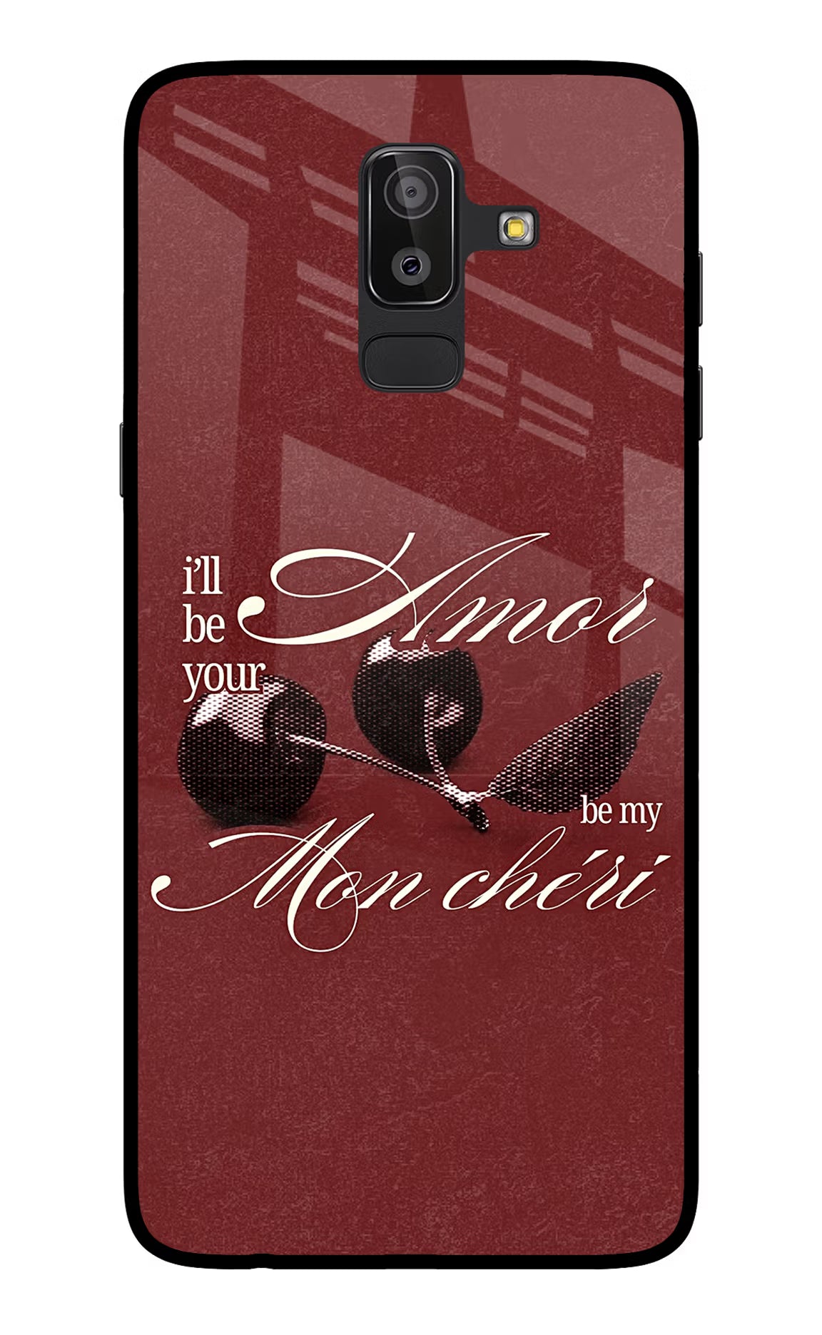 Velvet Cherry Samsung On8 2018 Glass Case