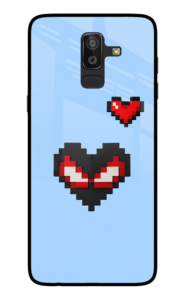 Peter Heart Samsung On8 2018 Glass Case