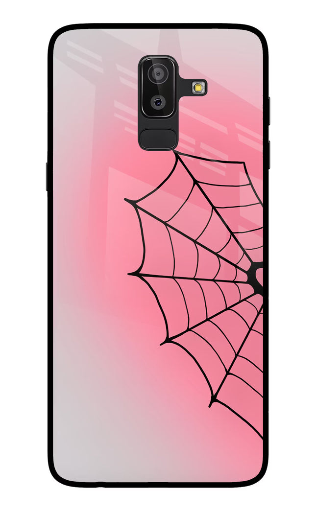 Pink Web Samsung On8 2018 Glass Case