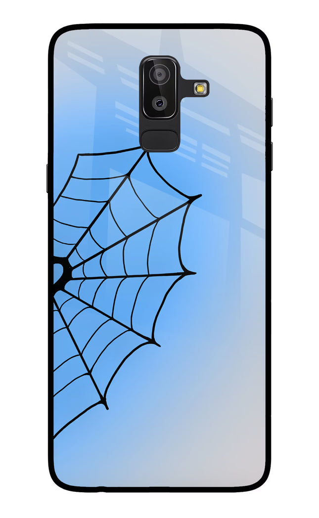 Blue Web Samsung On8 2018 Glass Case