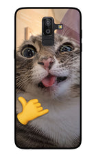 Silly Cat Call Samsung On8 2018 Glass Case