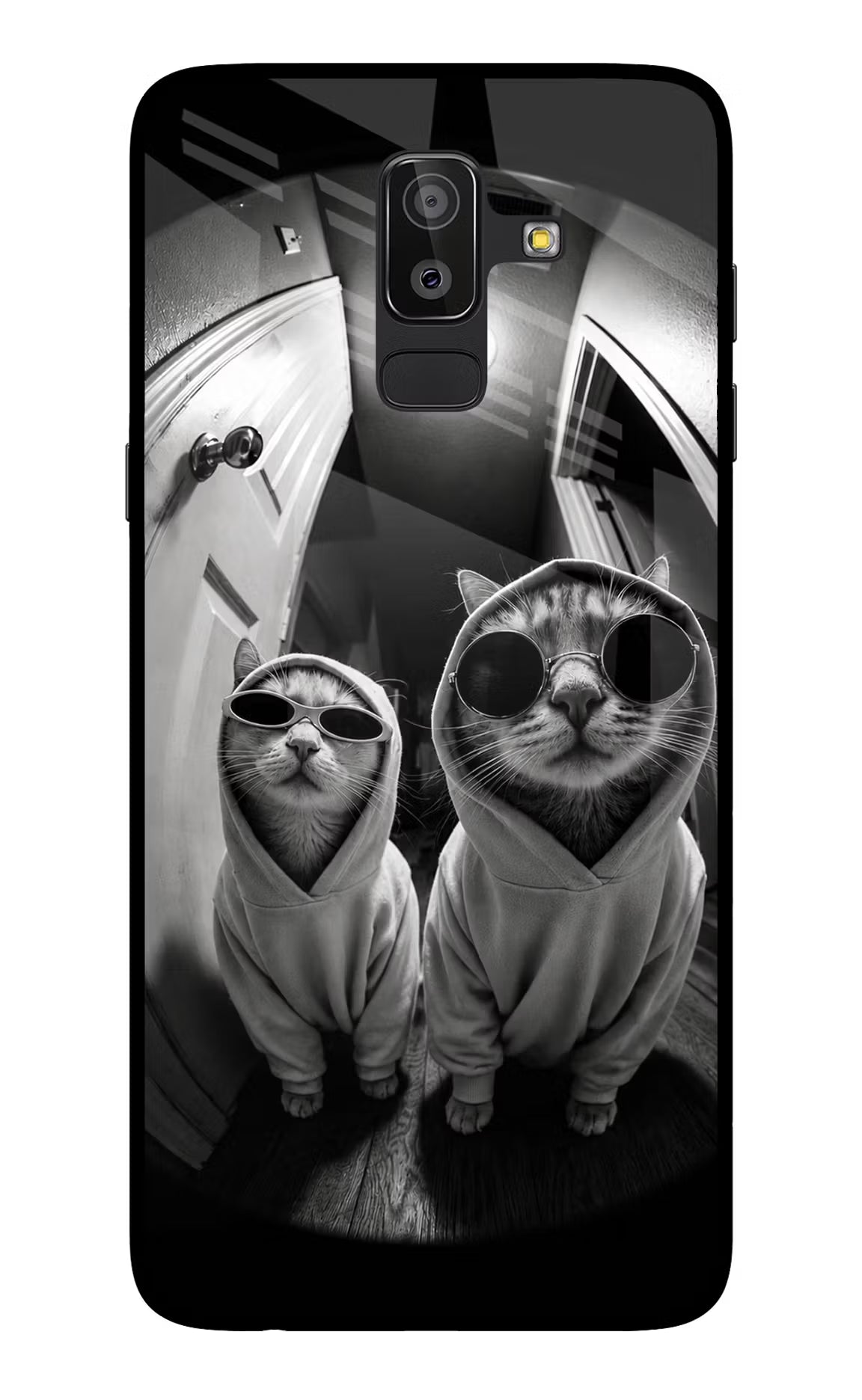Hood Cats Samsung On8 2018 Glass Case
