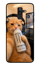 Gamer Cat Energy Samsung On8 2018 Glass Case