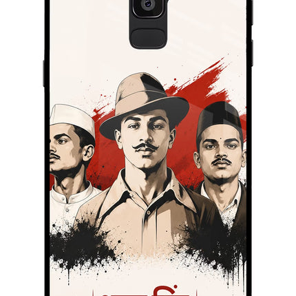 Bhagat Singh Trio Samsung On8 2018 Glass Case