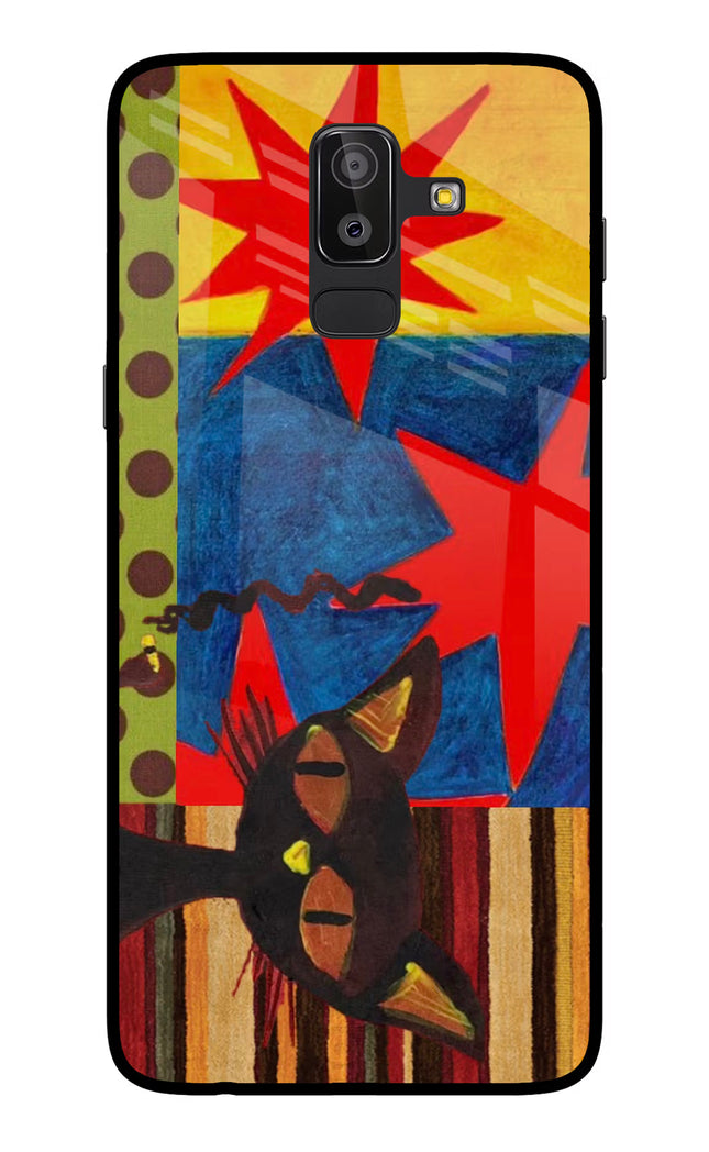 Pop Cat Samsung On8 2018 Glass Case