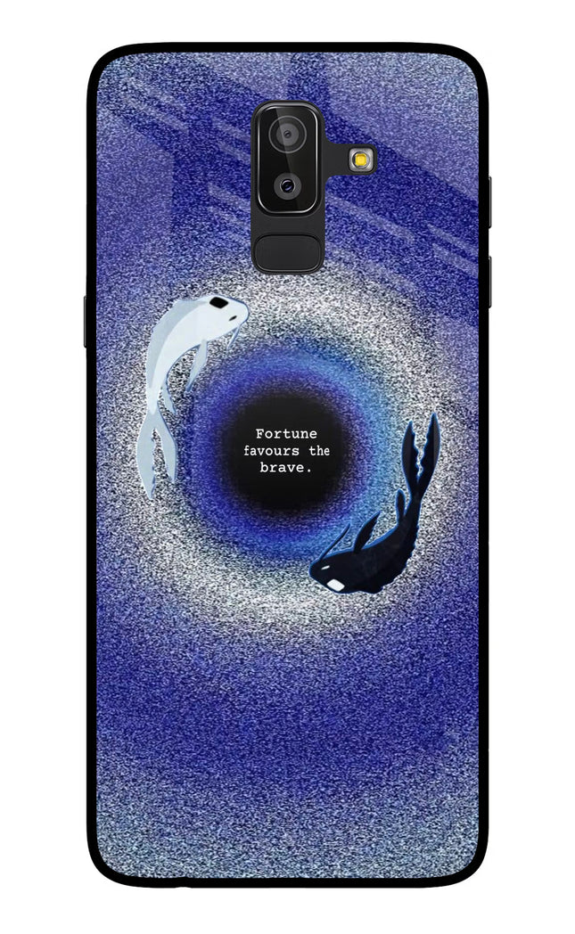 Dark Koi Samsung On8 2018 Glass Case