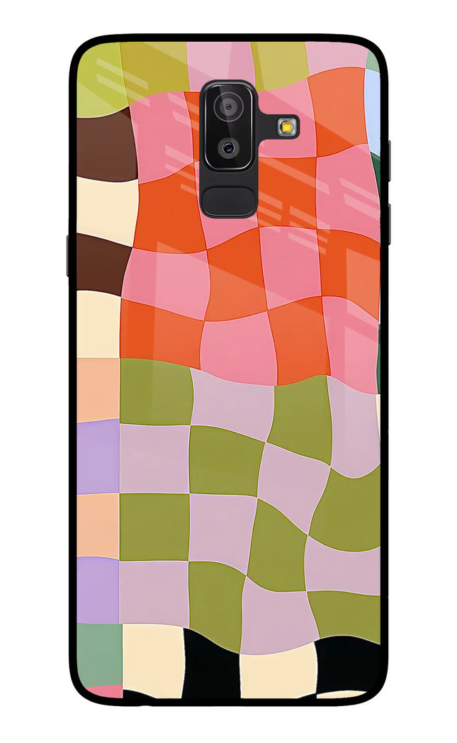 Wavy Grid Samsung On8 2018 Glass Case