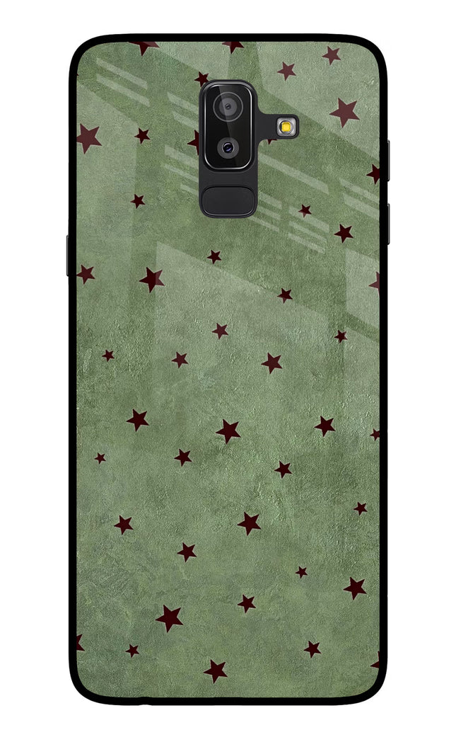 Green Stars Samsung On8 2018 Glass Case