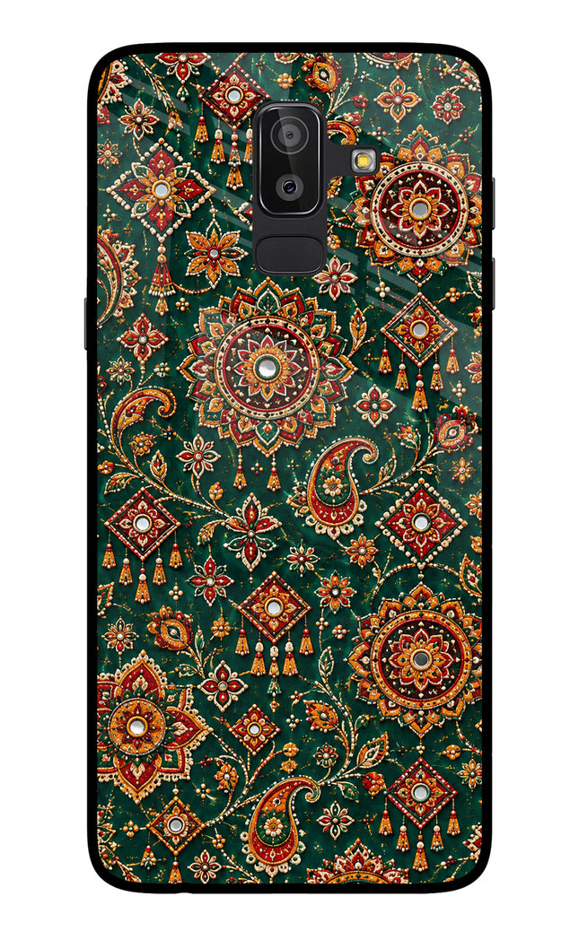 Green Pataka Samsung On8 2018 Glass Case
