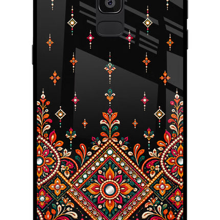 Noir Mehfil Samsung On8 2018 Glass Case