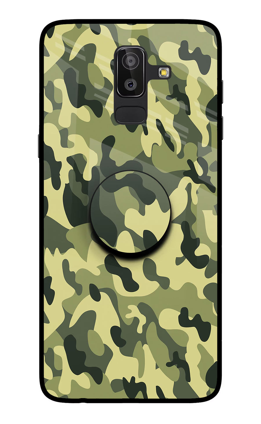 Camouflage Samsung On8 2018 Pop Case, Glass case