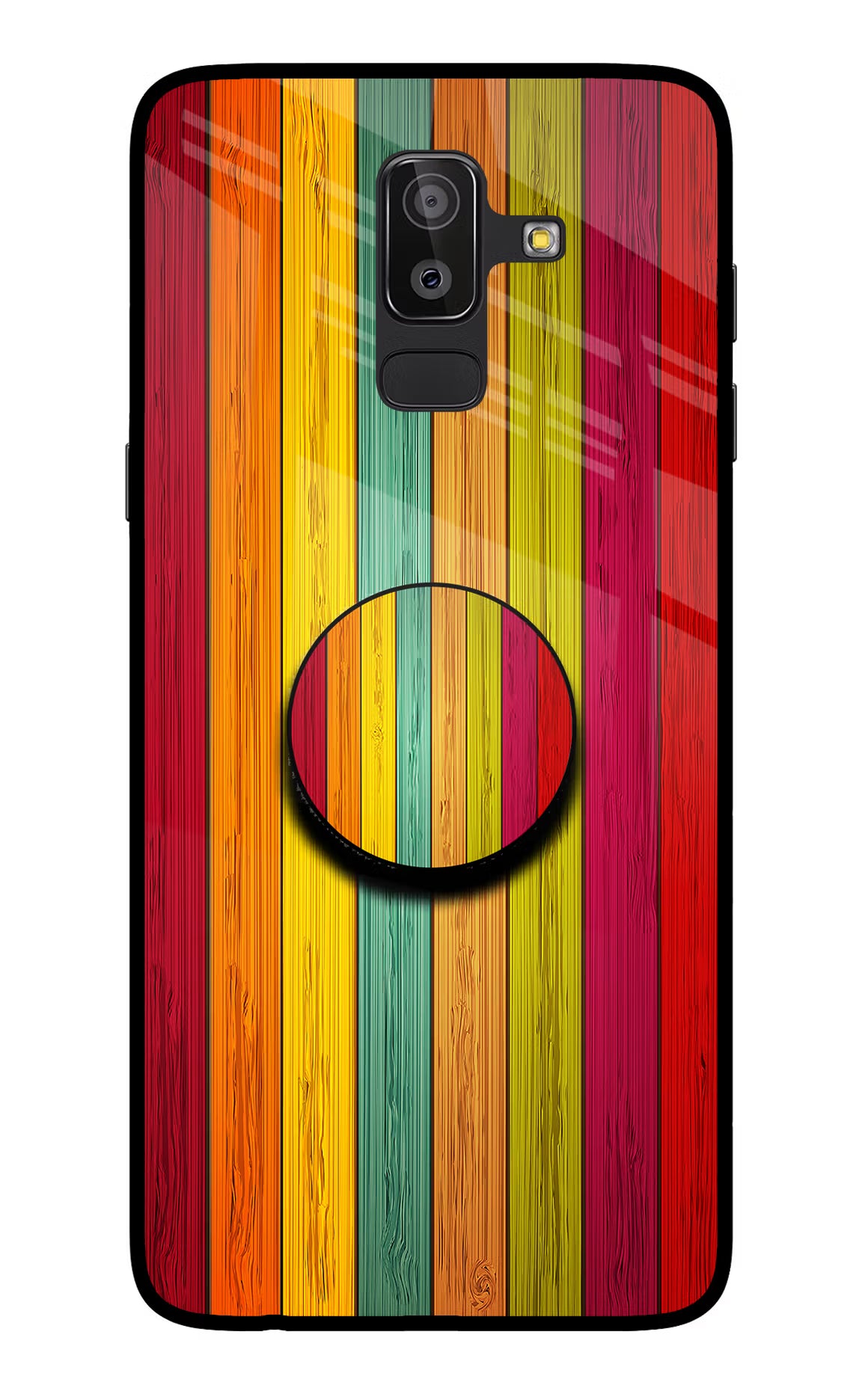 Multicolor Wooden Samsung On8 2018 Pop Case by Casekaro