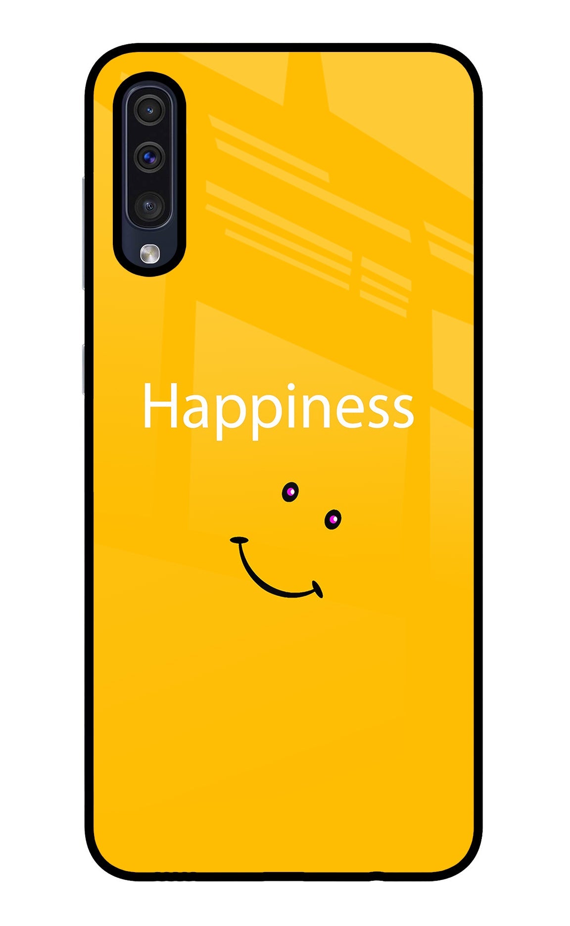 Happiness With Smiley Samsung A50/A50s/A30s Glass Case