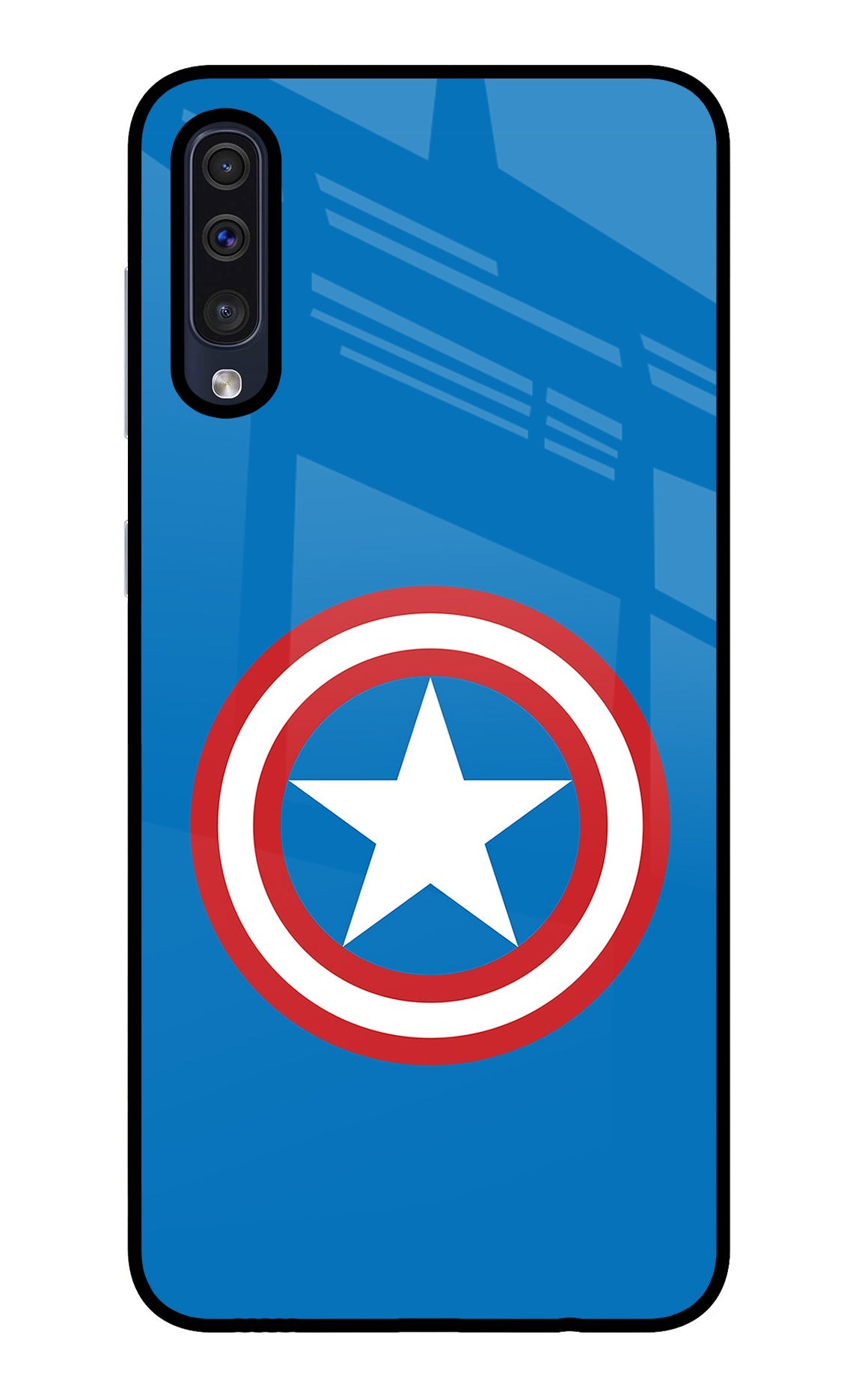 Captain America Logo Samsung A50/A50s/A30s Back Cover