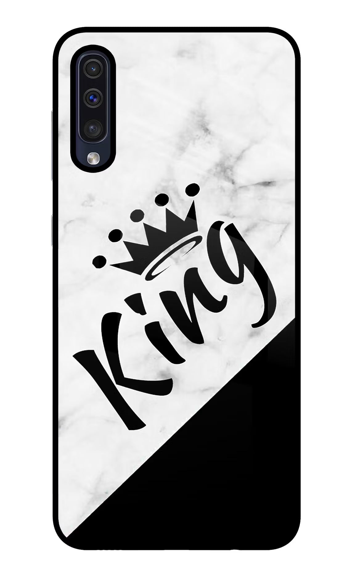 King Samsung A50/A50s/A30s Glass Case Back Cover by Casekaro