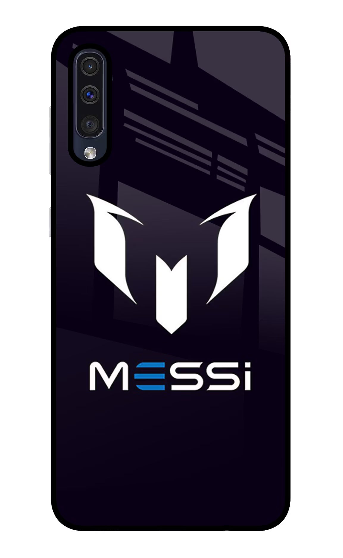 Messi Logo Samsung A50/A50s/A30s Glass Case Back Cover by Casekaro