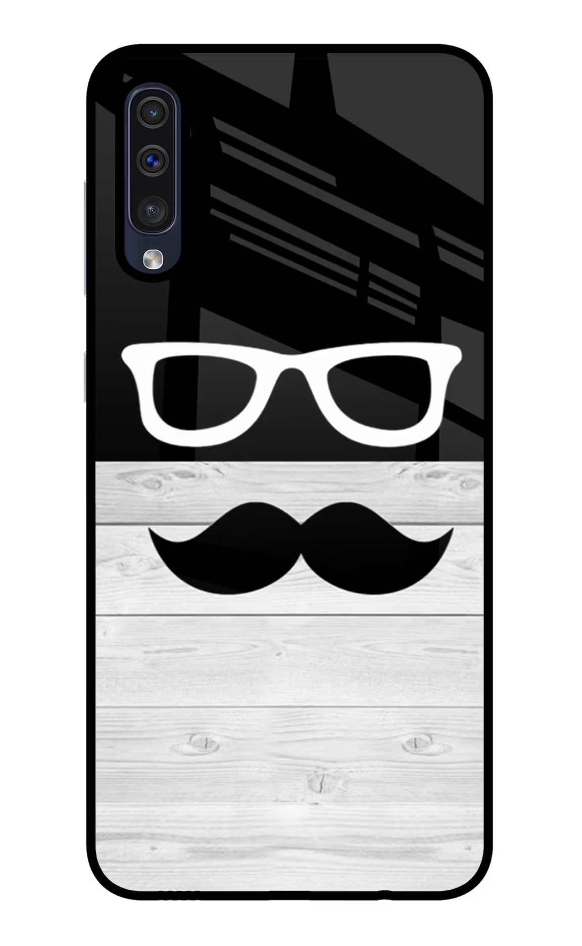 Mustache Samsung A50/A50s/A30s Glass Case Back Cover by Casekaro