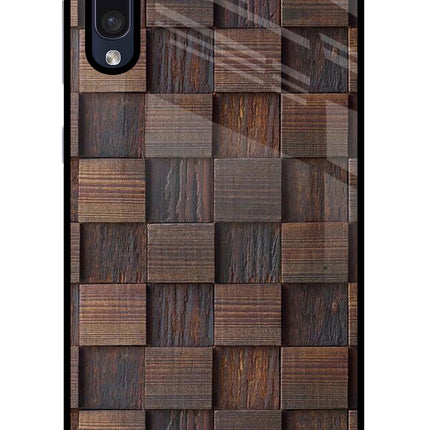 Wooden Cube Design Samsung A50/A50s/A30s Glass Case Back Cover by Casekaro