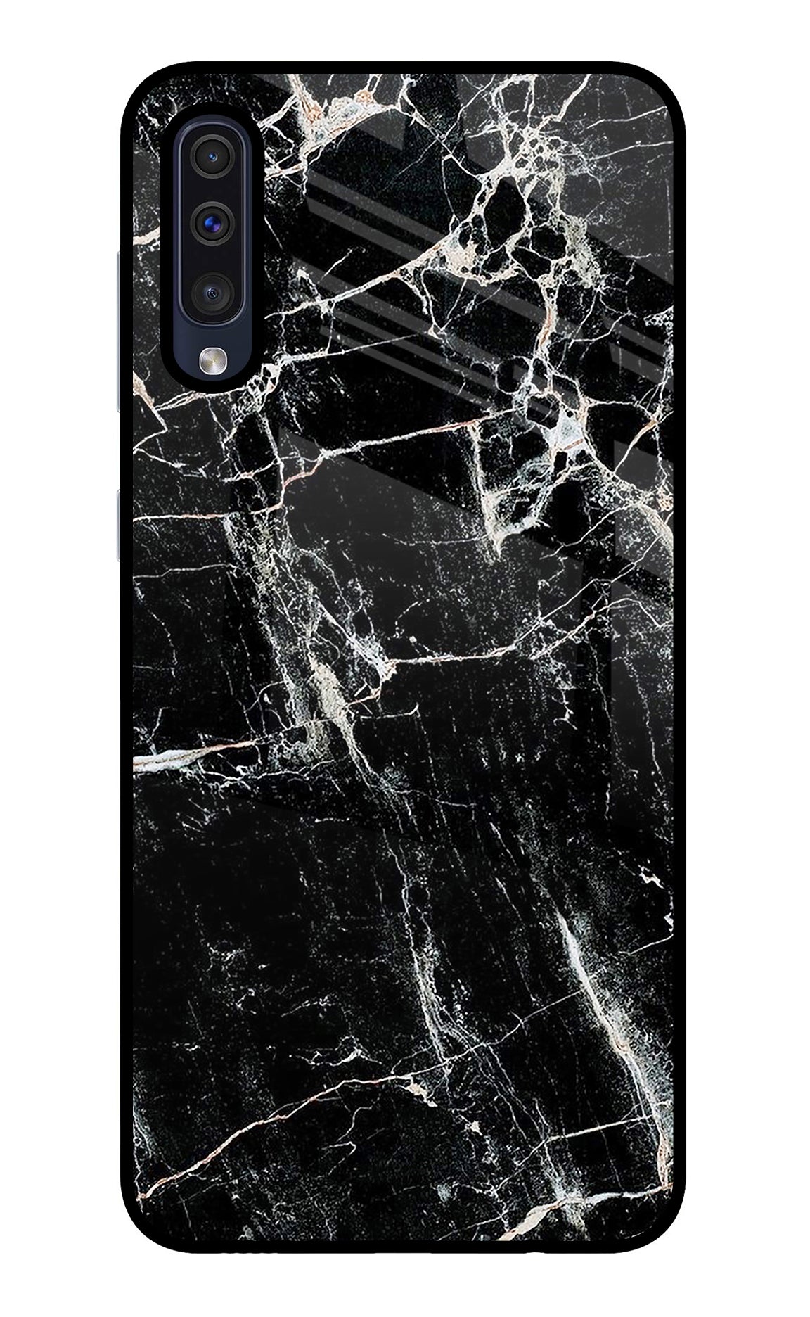 Black Marble Texture Samsung A50/A50s/A30s Glass Case