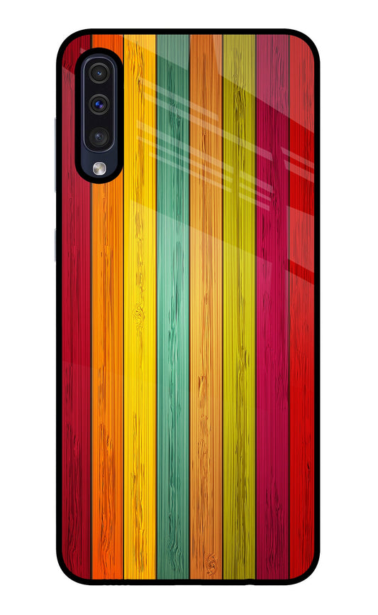 Multicolor Wooden Samsung A50/A50s/A30s Glass Case