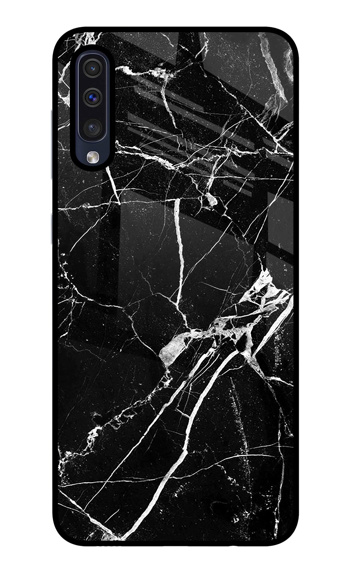 Black Marble Pattern Samsung A50/A50s/A30s Glass Case