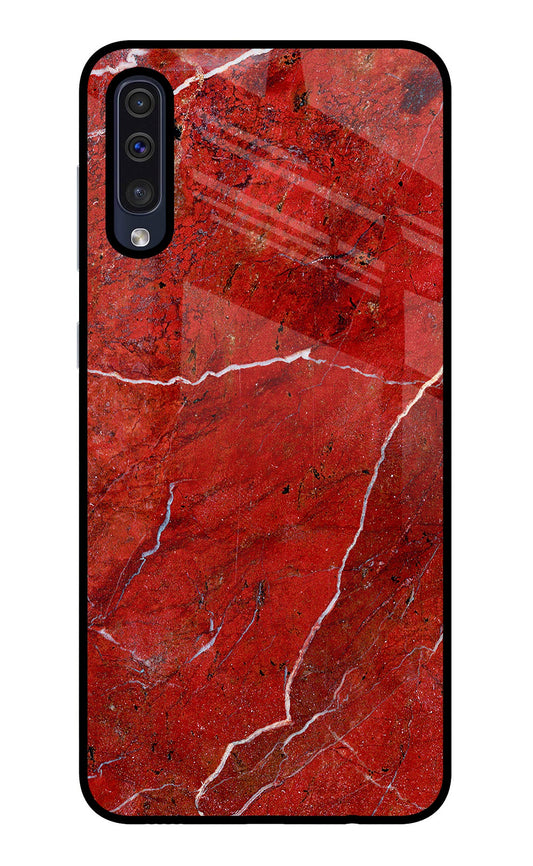 Red Marble Design Samsung A50/A50s/A30s Glass Case