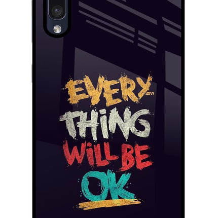 Everything Will Be Ok Samsung A50/A50s/A30s Glass Case Back Cover by Casekaro