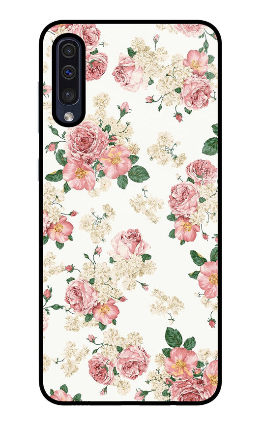 Flowers Samsung A50/A50s/A30s Glass Case