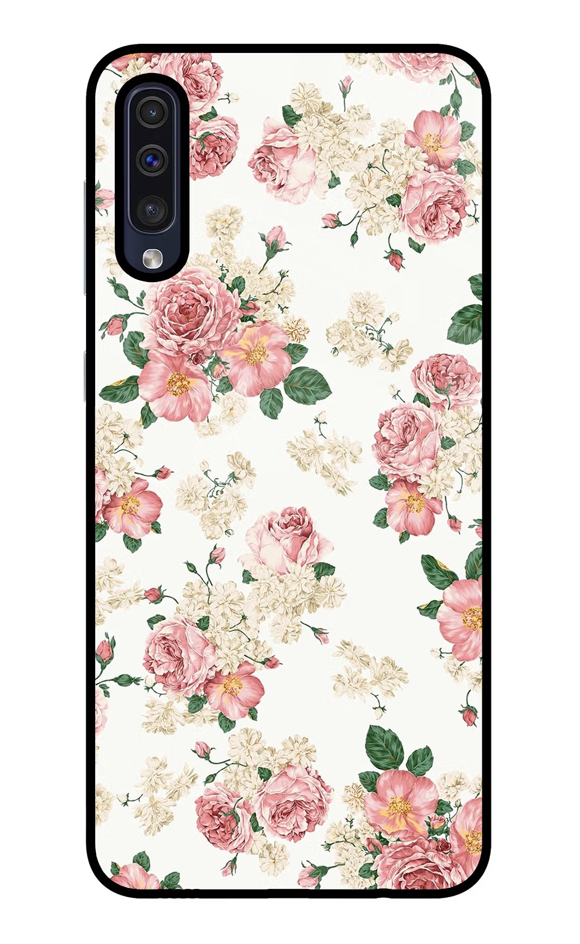 Flowers Samsung A50/A50s/A30s Glass Case Back Cover by Casekaro