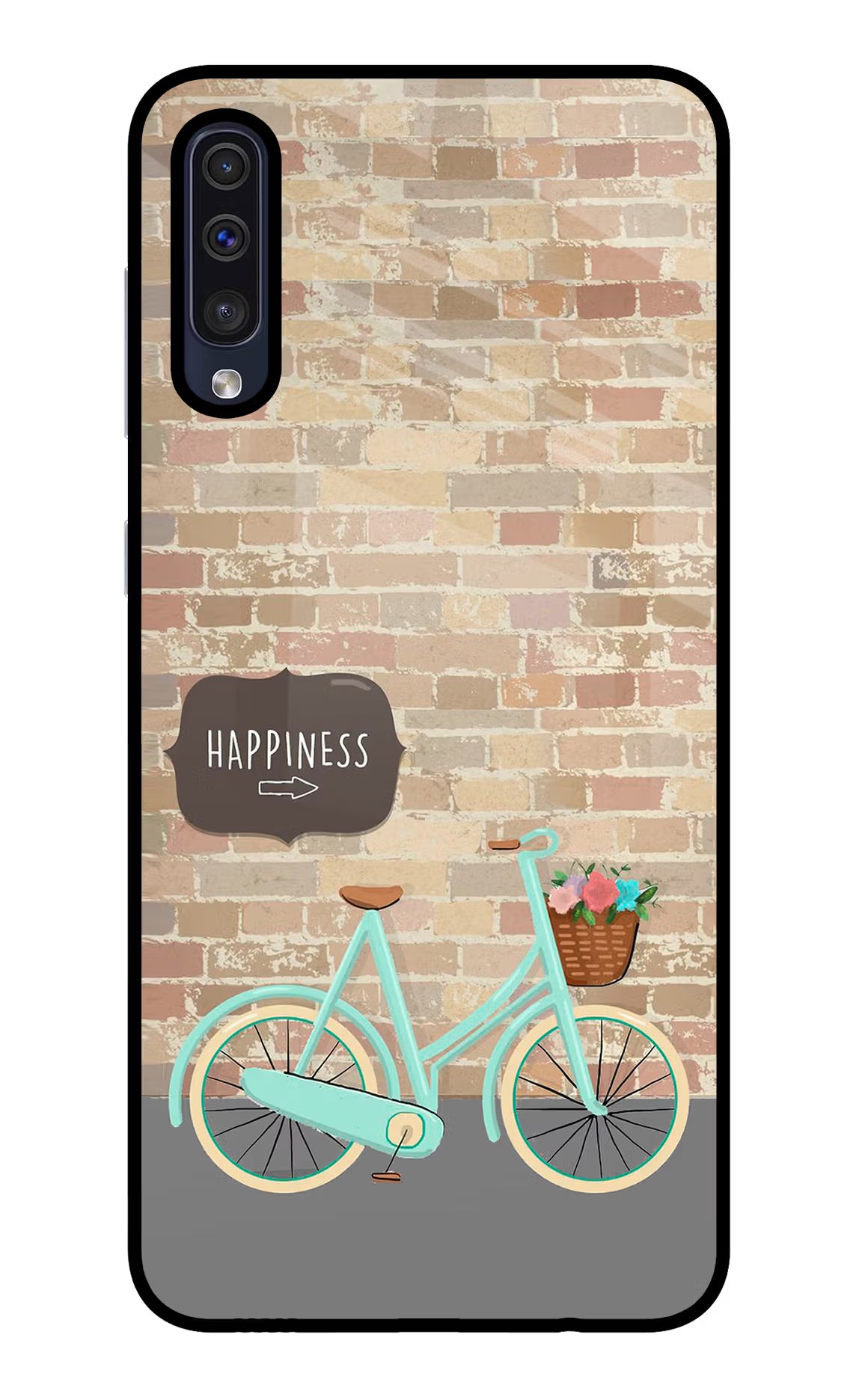 Happiness Artwork Samsung A50/A50s/A30s Glass Case Back Cover by Casekaro