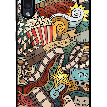 Cinema Abstract Samsung A50/A50s/A30s Glass Case Back Cover by Casekaro