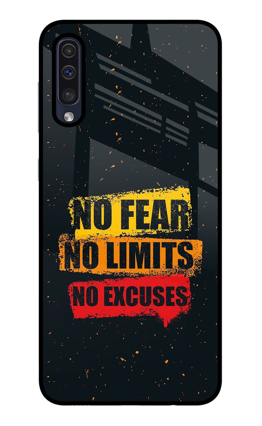 No Fear No Limits No Excuse Samsung A50/A50s/A30s Glass Case