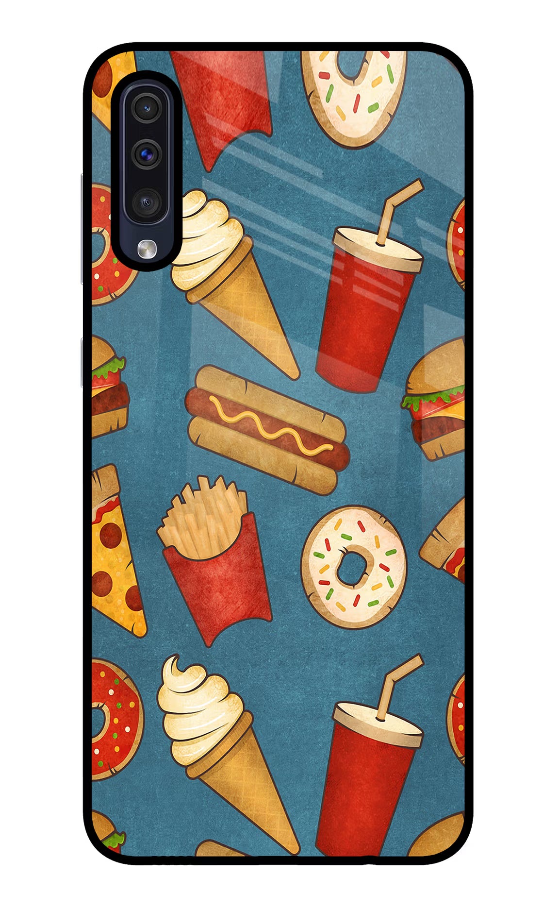 Foodie Samsung A50/A50s/A30s Glass Case Back Cover by Casekaro