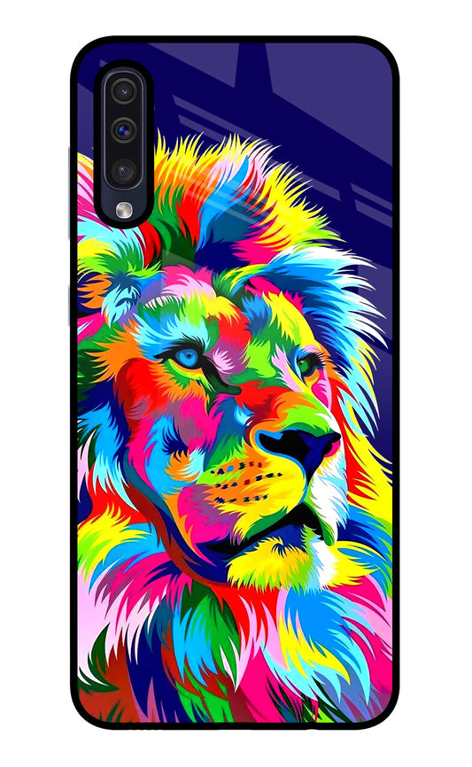 Vector Art Lion Samsung A50/A50s/A30s Glass Case