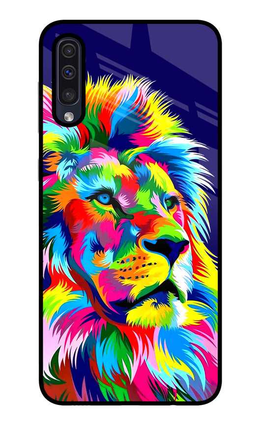 Vector Art Lion Samsung A50/A50s/A30s Glass Case