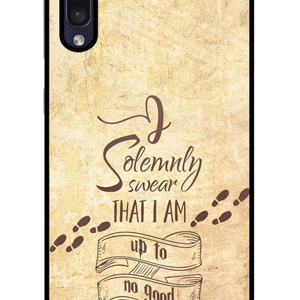 I Solemnly swear that i up to no good Samsung A50/A50s/A30s Glass Case Back Cover by Casekaro